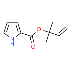 1H-Pyrrole-2-carboxylic acid 1,1-dimethyl-2-propenyl ester Structure