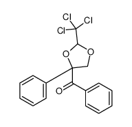 phenyl-[4-phenyl-2-(trichloromethyl)-1,3-dioxolan-4-yl]methanone Structure