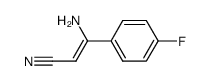 (E/Z)-3-amino-3-(4-fluorophenyl)acrylonitrile Structure