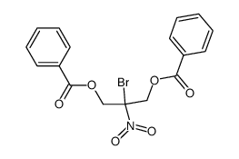 1,3-bis-benzoyloxy-2-bromo-2-nitro-propane结构式