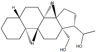 5α-Pregnane-18,20-diol Structure