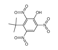 3-tert-Butyl-2,4,6-trinitro-phenol结构式