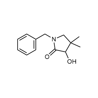 1-苄基-3-羟基-4,4-二甲基吡咯烷-2-酮结构式