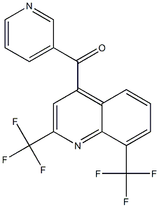 (2,8-Bis-trifluoromethyl-quinolin-4-yl)-pyridin-3-yl-methanone Structure