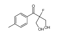 1-Propanone, 2-fluoro-3-hydroxy-2-(hydroxymethyl)-1-(4-methylphenyl)- (9CI) Structure
