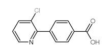4-(3-氯-2-吡啶)苯甲酸结构式