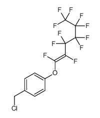 1-(chloromethyl)-4-(1,2,3,3,4,4,5,5,6,6,6-undecafluorohex-1-enoxy)benzene Structure