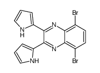 5,8-dibromo-2,3-bis(1H-pyrrol-2-yl)quinoxaline结构式