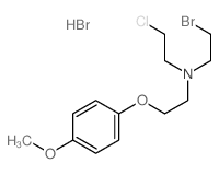 2-bromo-N-(2-chloroethyl)-N-[2-(4-methoxyphenoxy)ethyl]ethanamine结构式