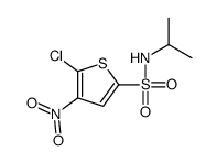 5-chloro-4-nitro-N-propan-2-ylthiophene-2-sulfonamide结构式