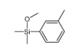methoxy-dimethyl-(3-methylphenyl)silane结构式