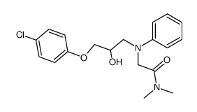 2-{[3-(4-Chloro-phenoxy)-2-hydroxy-propyl]-phenyl-amino}-N,N-dimethyl-acetamide Structure