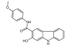 2-hydroxy-N-(4-methoxyphenyl)-9H-carbazole-3-carboxamide结构式