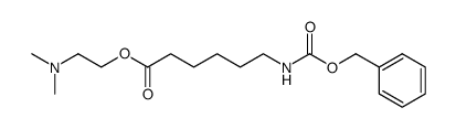 N-benzyloxycarbonyl-6-aminocaproic acid (2-dimethylaminoethyl)-ester Structure