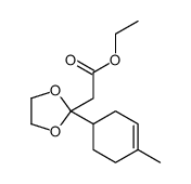 ethyl 2-[2-(4-methylcyclohex-3-en-1-yl)-1,3-dioxolan-2-yl]acetate结构式