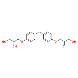 Bisphenol F 2,3-Dihydroxypropyl (2-Chloro-1-propanol) Ether Structure