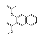 methyl 3-(acetyloxy)-2-naphthalenecarboxylate结构式