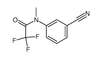 3-Methyltrifluoroacetylaminobenzonitril结构式