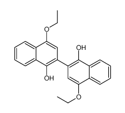4-ethoxy-2-(4-ethoxy-1-hydroxynaphthalen-2-yl)naphthalen-1-ol Structure