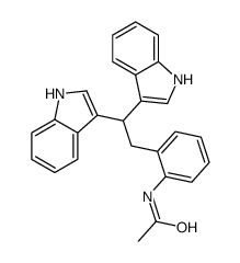 N-[2-[2,2-bis(1H-indol-3-yl)ethyl]phenyl]acetamide Structure