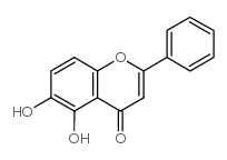 5,6-二羟基黄酮结构式