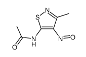 N-(3-methyl-4-nitroso-isothiazol-5-yl)-acetamide结构式