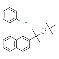 N-phenyl-1,1,3,3-tetramethylbutylnaphthalen-1-amine structure