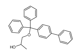 1-([1,1'-biphenyl]-4-yldiphenylmethoxy)propan-2-ol结构式