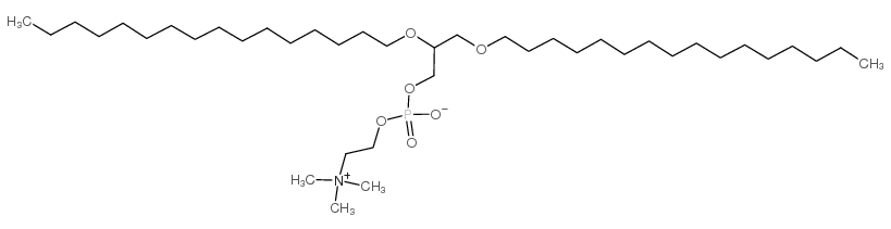 1,2-o-dihexadecyl-rac-glycero-3-phosphocholine Structure