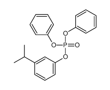 1-diphenoxyphosphoryloxy-3-propan-2-yl-benzene结构式