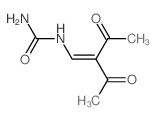 N-(2-乙酰基-3-氧代-1-丁烯-1-基)脲结构式