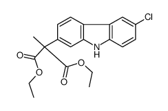 DIETHYL 2-(6-CHLORO-9H-CARBAZOL-2-YL)-2-METHYLMALONATE结构式