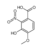 3-Hydroxy-4-methoxy-2-nitrobenzoic acid结构式