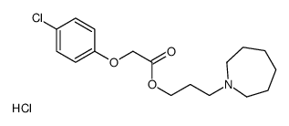 3-(azepan-1-ium-1-yl)propyl 2-(4-chlorophenoxy)acetate,chloride Structure
