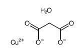 copper(II) malonate trihydrate Structure