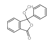 3-Methoxy-3-phenyl-2-benzofuran-1(3H)-one结构式