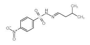 N-(3-methylbutylideneamino)-4-nitro-benzenesulfonamide结构式