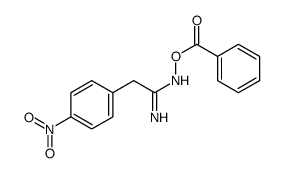 2-(p-Nitrophenyl)acetamide O-benzoyl oxime结构式