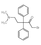 1-bromo-5-dimethylamino-3,3-diphenyl-pentan-2-one结构式