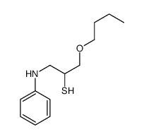 1-anilino-3-butoxypropane-2-thiol结构式