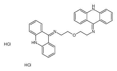 N-[2-[2-(acridin-9-ylamino)ethoxy]ethyl]acridin-9-amine,dihydrochloride Structure