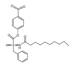 p-Nitrophenyl N-decanoyl-D-phenylalaninate结构式