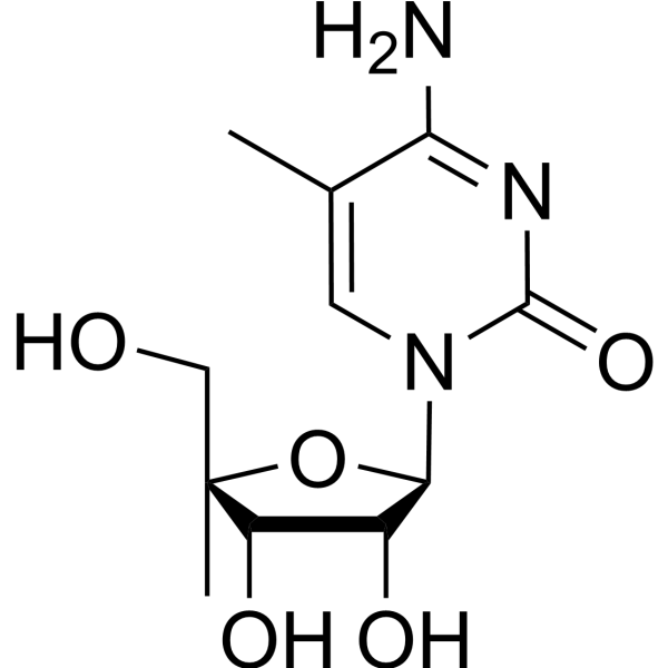 4’-C-Methyl-5-methylcytidine结构式