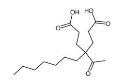 4-acetyl-4-heptylheptanedioic acid Structure