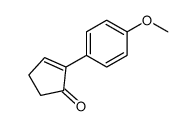 2-(4-methoxyphenyl)cyclopent-2-en-1-one Structure
