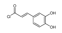 3,4-dihydroxycinnamic acid chloride Structure