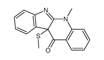 5-methyl-5,10b-dihydro-10b-methylthio-11H-quinindolin-11-one Structure