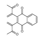 2,3-bis(3-oxobut-1-en-2-yl)naphthalene-1,4-dione结构式
