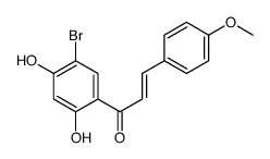1-(5-Bromo-2,4-dihydroxyphenyl)-3-(4-methoxyphenyl)-2-propen-1-one结构式