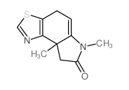 7H-Pyrrolo[3,2-e]benzothiazol-7-one,4,6,8,8a-tetrahydro-6,8a-dimethyl-结构式